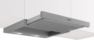 Bosch Serie 2 DFL064W54, Flachschirmhaube, 60 cm, Silber, metallisch, Gesamtansicht