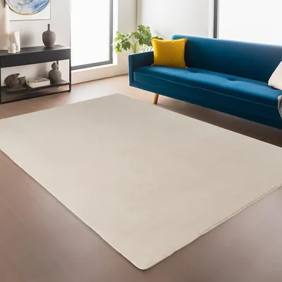 Image de Ayyildiz | Tapis Plush Joy - 240 cm x 340 cm - Crème - Ultra Doux - Antidérapant - Élégant