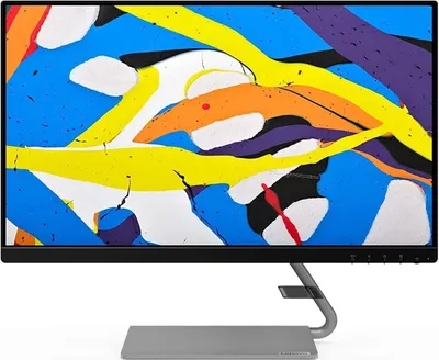 Produktbild von Lenovo Q24I-1L, 60,5 cm (23.8"), 1920 x 1080 Pixel, Full HD, LED, 6 ms, Schwarz, Silber
