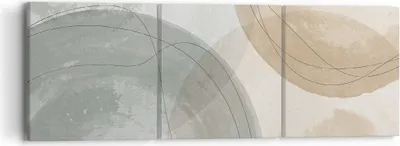 Produktbild von Bild auf Leinwand - Leinwandbild - 3 Teile - Aquarell Räder Pastell - 90x30cm - Wand Bild - Wanddeko - Wandbilder - Leinwanddruck - Bilder - Wanddekoration - Leinwand bilder - Wandbild - CA90x30-4842