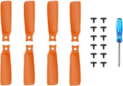 Produktbild von Für DJI Flip Drohne BRDRC 2 Paar Farbenfrohe Ersatz Propeller Blätter Orange