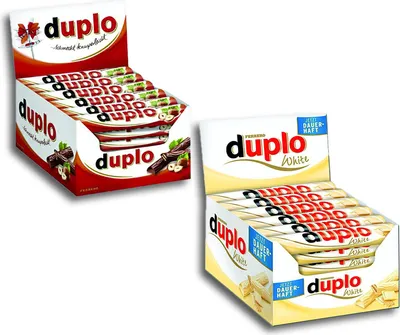 Produktbild von Ferrero Duplo und Duplo white je 40 Riegel (1456g)