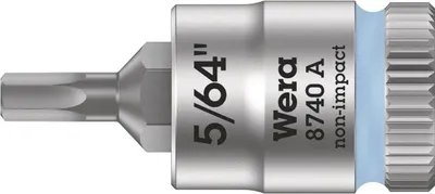 Obrázek produktu pro Wera 8740 A, Chrom-vanadová ocel (Cr-V), 127 / 64 mm (5 / 64"), Šestihranná stopka vrtáku, 6,35 mm (0.25"), 1 kusů, Česká republika