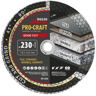 Obrázek produktu pro Diamantový kotouč Edge Cut Procraft DG230