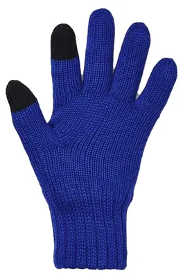 Immagine prodotto di Under Armour - Guanti con logo da uomo, in lana, compatibili con touchscreen GT14638 (S-M) (blu)