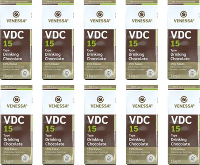 Produktbild von VENESSA VDC15 Instant Trinkschokolade 10 x 1kg Automatengeeignet 15% Kakaoanteil