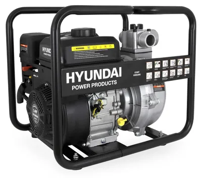 Produktbild von HYUNDAI Benzin-Wasserpumpe GWP57645 (65 m Förderhöhe, 500 L/Min, 30 m³/h, 2”/50 mm, 5.4 PS, 4-Takt)