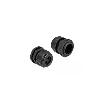 Obrázok produktu pre DeLOCK 60377, Čierna, Plast, 2 kusov, PG21, 6 mm, IP68