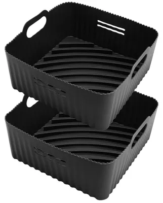 Silikon-Backform für Heißluftfritteuse, 21 cm, 2er-Pack, rund