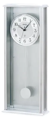 Produktbild von AMS F5280 Pendel-Funkwanduhr mit Aluminium-Metallgehäuse