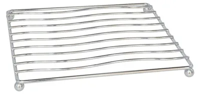 Produktbild von Topfuntersetzer - Metall - silber - 17 x 17 cm
