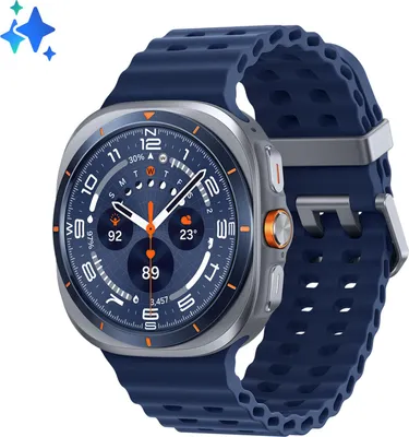 Produktbild von Samsung Galaxy Watch Ultra 3,81 cm (1.5") AMOLED 47 mm Digital 480 x 480 Pixel Touchscreen 4G Titan WLAN GPS