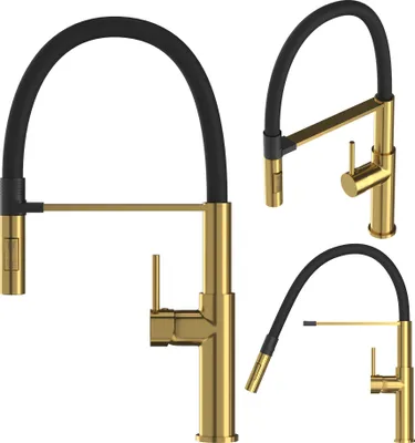 Produktbild von Granitan | Küchenarmatur Soria - Höhe 470 mm - Schwenkbar 360° - Gold - Auslaufreichweite 260 mm