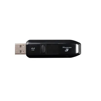 Zdjęcie produktu dla Patriot Memory Xporter 3, 64 GB, USB Typu-A, 3.2 Gen 1 (3.1 Gen 1), Łożysko tulejowe, 10 g, Czarny