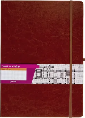 Produktbild von Antra Notes A4 Kratka - Brązowy z Gumką i Kopertą