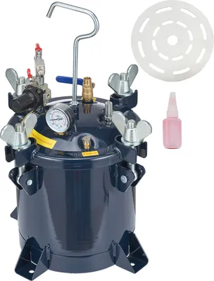 Obrázek produktu pro SucceBuy 10L/2,5 Gal tlaková nádrž na vzduchovou barvu, kovový rám a těsnicí hmota pro opravy netěsností pro průmysl, domácí dekorace, stavebnictví, automobilový průmysl, max. 70 PSI.