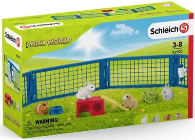Immagine prodotto di Conigliera giocattolo di Schleich - Gioco conigliera e conigliera per porcellini d'India