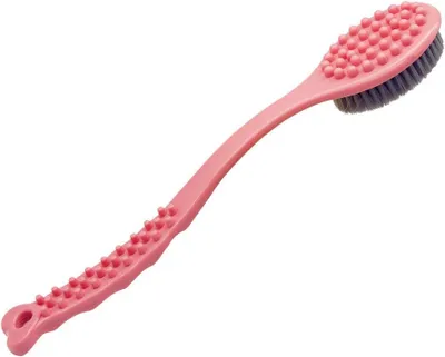 Imagen del producto de Cepillo de ducha con mango largo, cerdas suaves, 36 cm, para el cuidado corporal