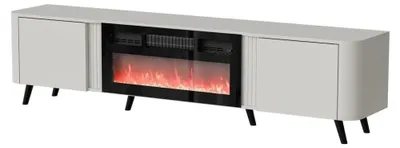 Produktbild von Cama Volare RTV Schrank 200 x 39 x 49 cm Kaschmir + Kamin, Grau, Partikelbord, Grau, Partikelbord, Laminat, Matt