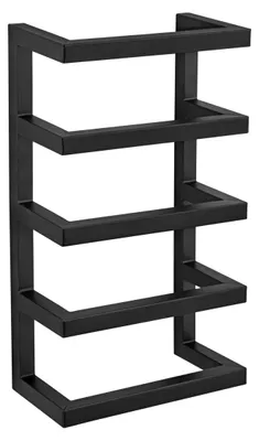 Produktbild von WENKO Metall Handtuchregal Fondiro in Mattschwarz 24 x 42 x 12 cm