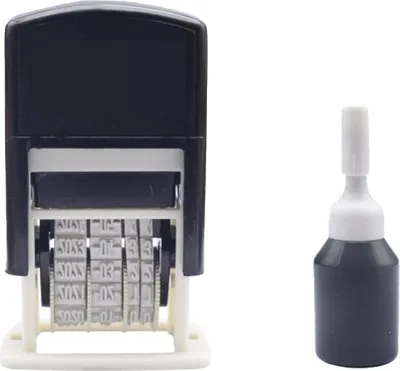 Produktbild von Simple Business automatischer Rückseitenstempel mit Datumsstempel, digitaler Stempel