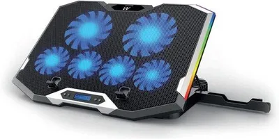 Obrázek produktu pro Stojan na notebook s 6 nastavitelnými RGB ventilátory pro optimální chlazení