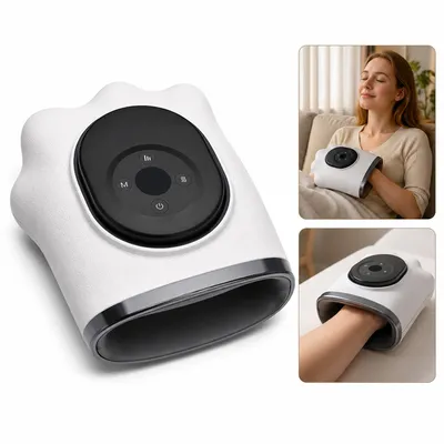 Produktbild von Kabelloses Handmassagegerät,für Arthritis und Karpaltunnelsyndrom mit Heiz-und Druckfunktion,massiert Handgelenke&Finger,Geschenk für Männer u Frauen