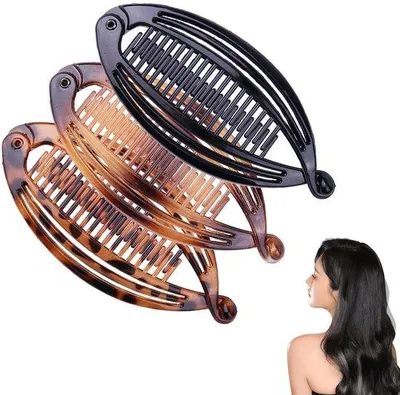 Produktbild von Haarclips für dickes Haar, große Haarclips für Frauen, Haarclips für Mädchen, Haarclips für dickes Haar, 3 Stück Haarvisclips