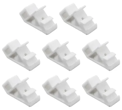 Image de Support de glissière pour cordons de rideaux, compatible avec les systèmes Hillarys, lot de 8