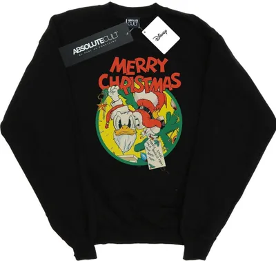 Produktbild von Disney - "Merry Christmas" Sweatshirt für Damen BI28063 (M) (Schwarz)