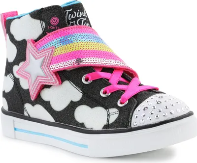 Produktbild von Skechers Twinkle Toes: Twinkle Sparks – Shooting Star 314775L-BKMT Schwarz/Mehrfarbig EU 32