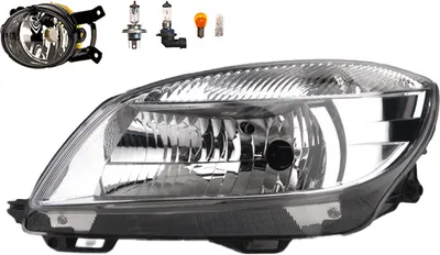 Produktbild von Scheinwerfer kompatibel zu Skoda Fabia 54 04/10-12/14 H4 L +Nebel+Leuch. 5J1941017C 5J1941015C 1Z0941701D Johns