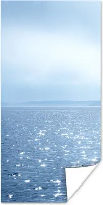 Produktbild von MuchoWow® Poster Sommer - Meer - Berge 60x120 cm - Wandschmuck