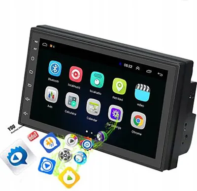 Zdjęcie produktu dla MEGA Radio Samochodowe ANDROID Bluetooth WiFi USB 2DIN GPS MIKROFON ZESTAW