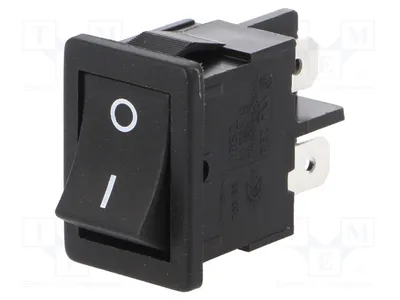 Obrázek produktu pro 1x IP40, 100 mΩ, 01852.1128-00, Wippsc, 4A/250VAC, OFF-ON, pozice: 2, černá