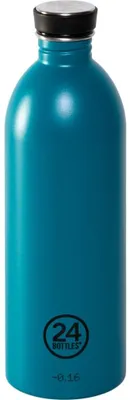 Obrázok produktu pre 24Bottles URBAN BOTTLE ATLANTIC BAY, 1000 ml, Denné používanie, Tyrkysová, Nerezová oceľ, Kameň, Dospelý, Otočné