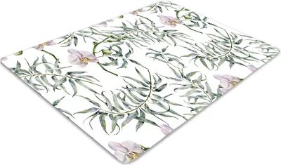 Obrázek produktu pro Ochranná podložka pod židli - Ochranná podložka pod židli - Podložka pod podlahu - 140x100 cm - Růžové orchideje