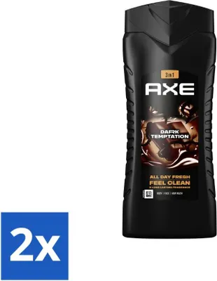 Produktbild von Axe 3-in-1 Duschgel XL Dark Temptation 400 ml - Vorteilspack - 2 Stücke