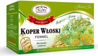 Zdjęcie produktu dla Malwa Koper włoski Herbatka ziołowa 20 torebek 30 g (20x1,5 g)