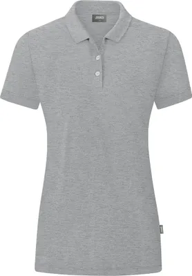 Image de JAKO Polo Organic pour femmes, Couleur:gris clair chiné, Taille:42