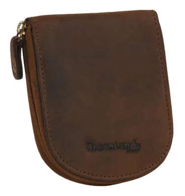 Produktbild von GreenLand Nature Leder Wiener Schachtel Monte Coin Purse Brown braun