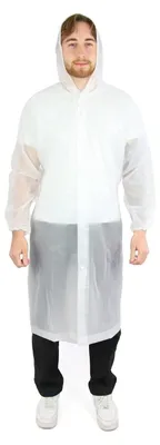 Produktbild von Wasserdichte Regenjacke für Erwachsene, tragbar und wiederverwendbar