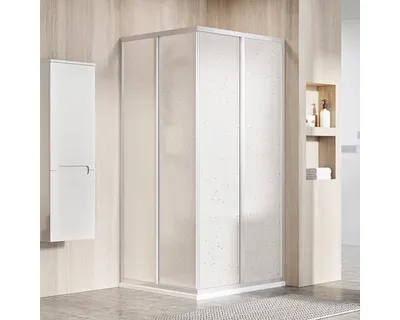 Obrázok produktu pre Sprchový kút s rohovým vstupom RAVAK Supernova 80 x 80 cm farba rámu strieborná dekor skla perleť 14V40UO211S