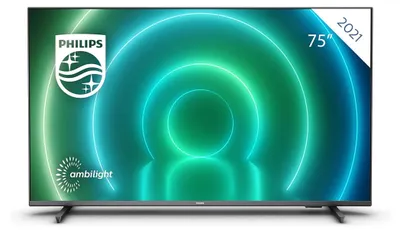 Zdjęcie produktu dla Philips 75PUS7609/12, 190,5 cm (75"), 3840 x 2160 px, LED, Smart TV, Wi-Fi, Szary
