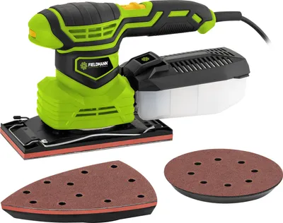 Obrázek produktu pro FIELDMANN FDB 200221-E Vibrační bruska 3v1, napětí 230 V/50 Hz, příkon 200W, otáčky na prázdno: 7000-12000 ot/min, proměnné otáčky, 3 výměnné desky