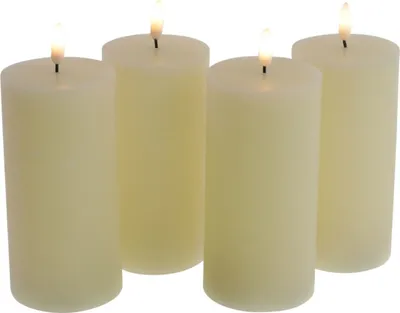 Produktbild von Werner-Voß LED-Kerzen mit 3D-Flamme 4er-Set