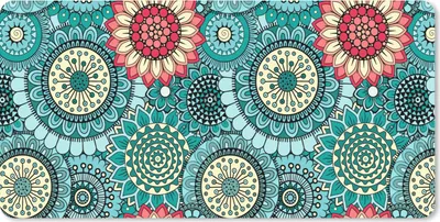 Produktbild von MuchoWow® Mauspad Mousepad Mädchen - Blumen - Muster - Mädchen - Kinder - Kinder 60x30 cm - Mousepads - Maus Mat - Pad - Mausunterlage - Nachhaltig