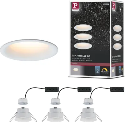 Produktbild von Paulmann LED Einbauleuchte Cymbal 3er-Set