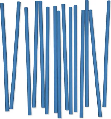 Produktbild von Papier Trinkhalme, blau, 250 x 8 mm, 4 lagig, 3250 Stück (1 Karton)