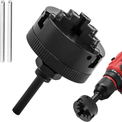 Zdjęcie produktu dla Zestaw miniaturowych obroci do tokarki, samocentrujący obrót 3-szczękowy do tokarki, trwały obrót wykonany ze stali węglowej, kompaktowy (średnica 50 mm) z